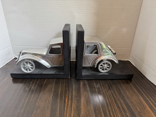 Bookends vtg metal - bookends, cut